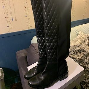 COPY - Black quilted thigh high boots size 6 mint condition doesn’t fit From Ni…